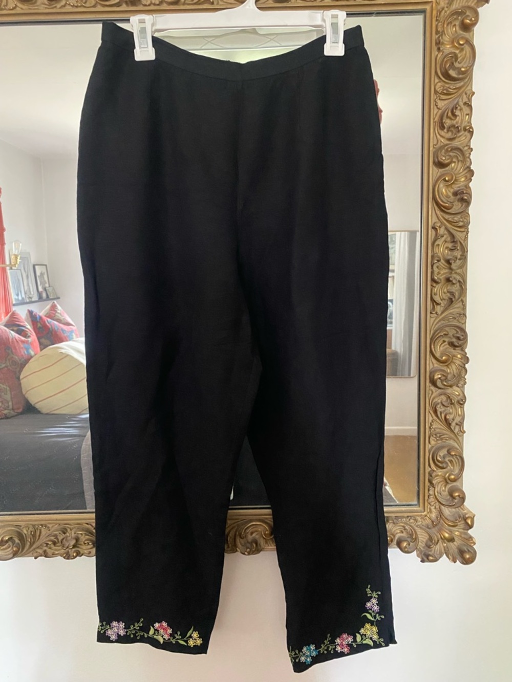 Vintage 90s linen blend pedal pushers